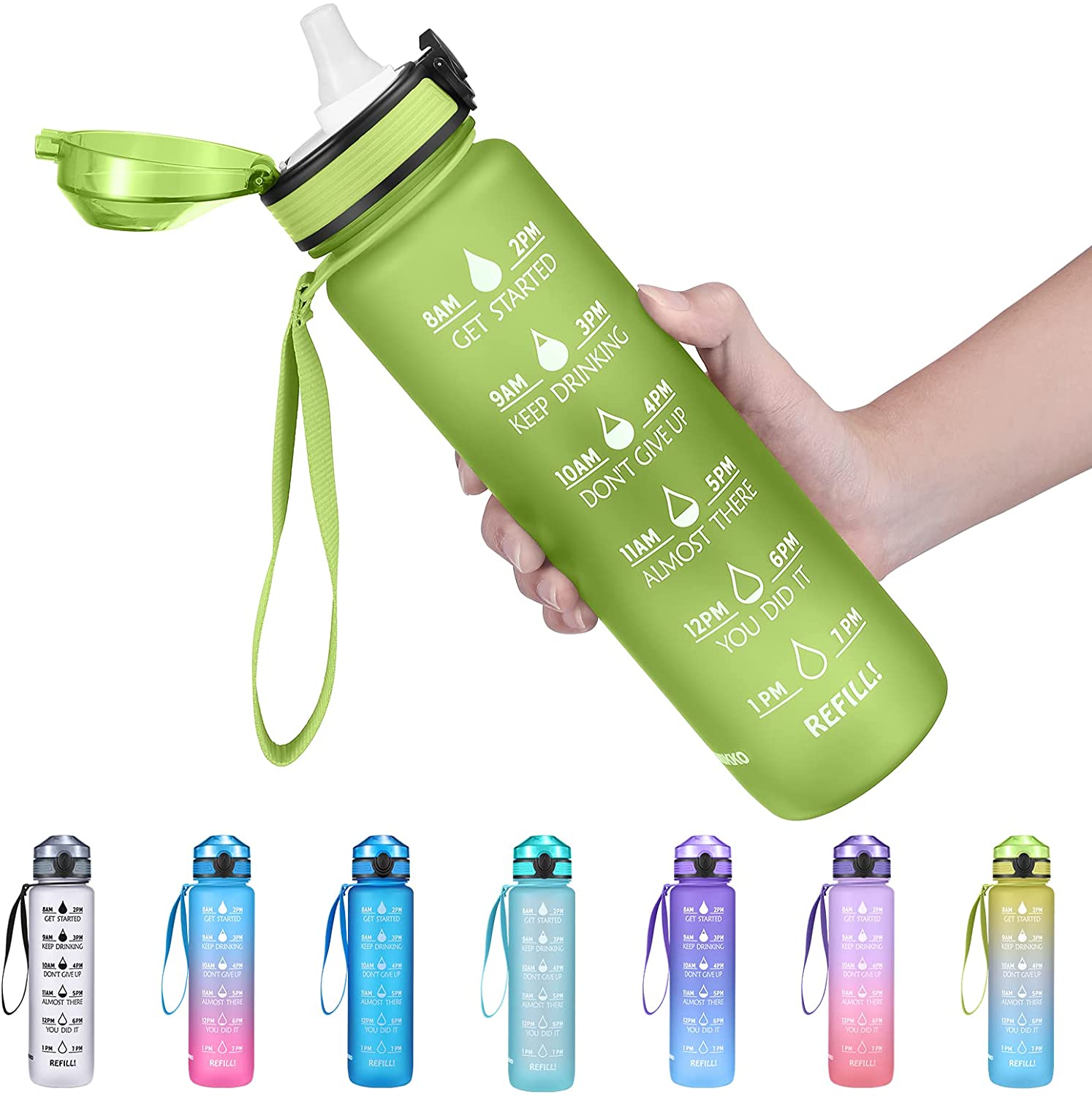 1 Gallon Motivational Water Bottle With Handle | Water Bottle Manufacturers